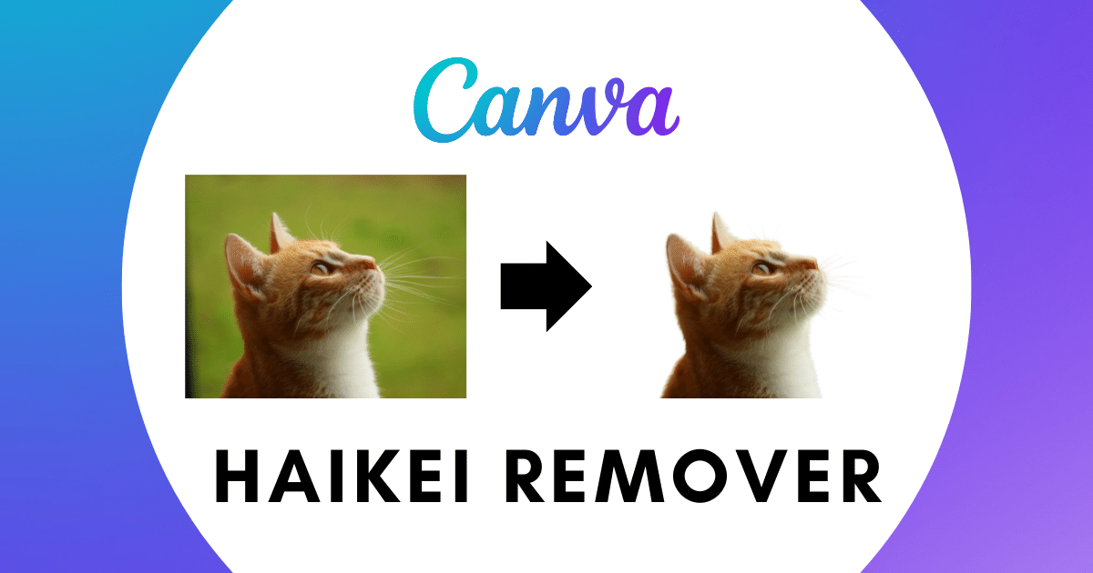 【Canva】写真背景を消してブログアイキャッチをおしゃれに作る方法